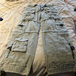 Free people gray cord pants